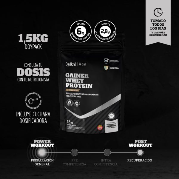 Gainer Whey Protein Mousse de Chocolate - Imagen 2