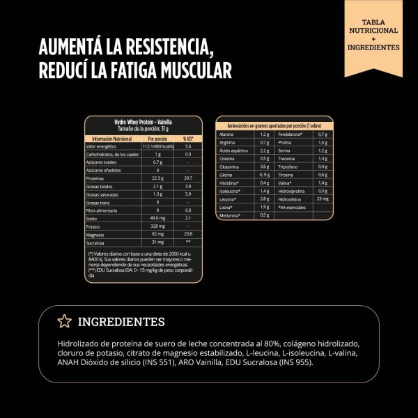 Hydro Whey Protein (Vainilla) - Imagen 7
